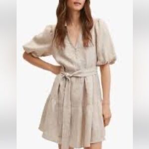MANGO linen dress